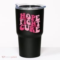 Hope Fight Cure Breast Cancer Butterfly Awareness Tumbler thumb 0