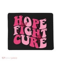 Hope Fight Cure Breast Cancer Butterfly Awareness Mousepad thumb 0