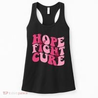 Hope Fight Cure Breast Cancer Butterfly Awareness Women's Tank Top thumb 0