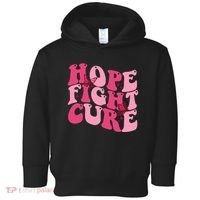 Hope Fight Cure Breast Cancer Butterfly Awareness Toddler Hoodie thumb 0