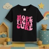 Hope Fight Cure Breast Cancer Butterfly Awareness Toddler T-Shirt thumb 3