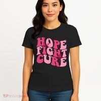 Hope Fight Cure Breast Cancer Butterfly Awareness Women's T-Shirt thumb 4