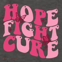 Hope Fight Cure Breast Cancer Butterfly Awareness Vector Backpack thumb 2