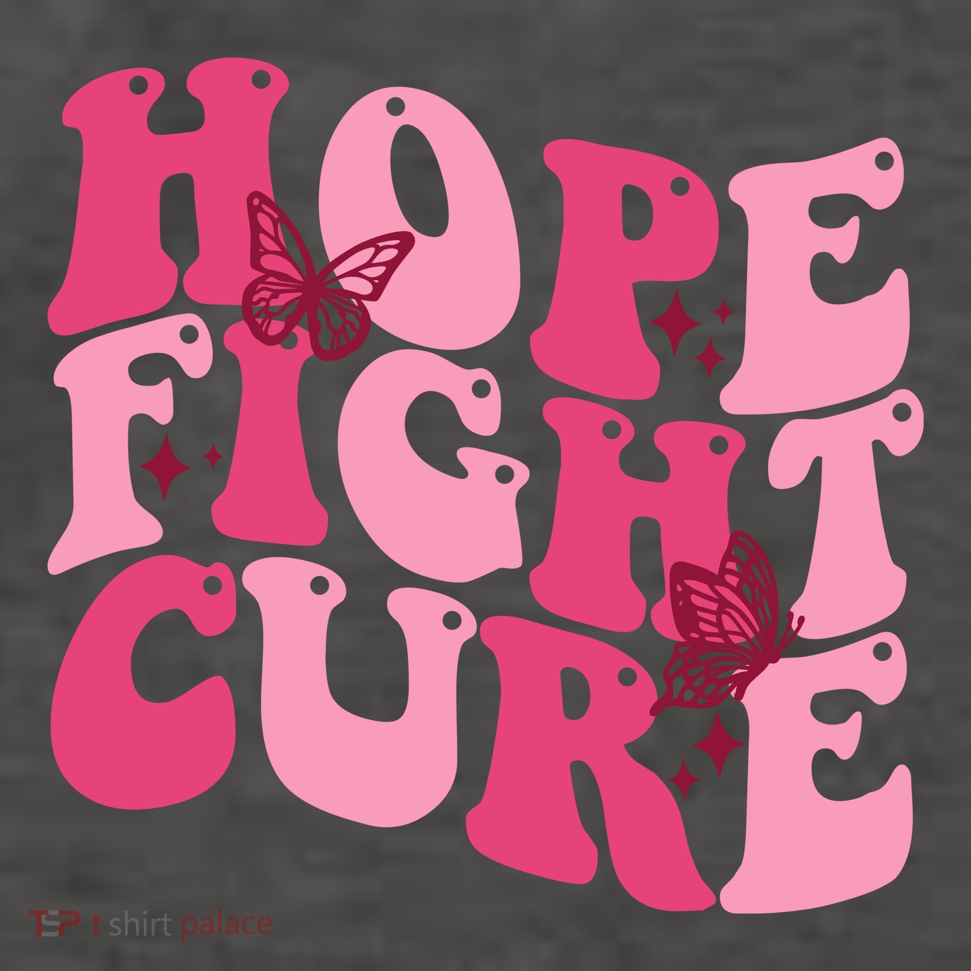 Hope Fight Cure Breast Cancer Butterfly Awareness Vector Backpack