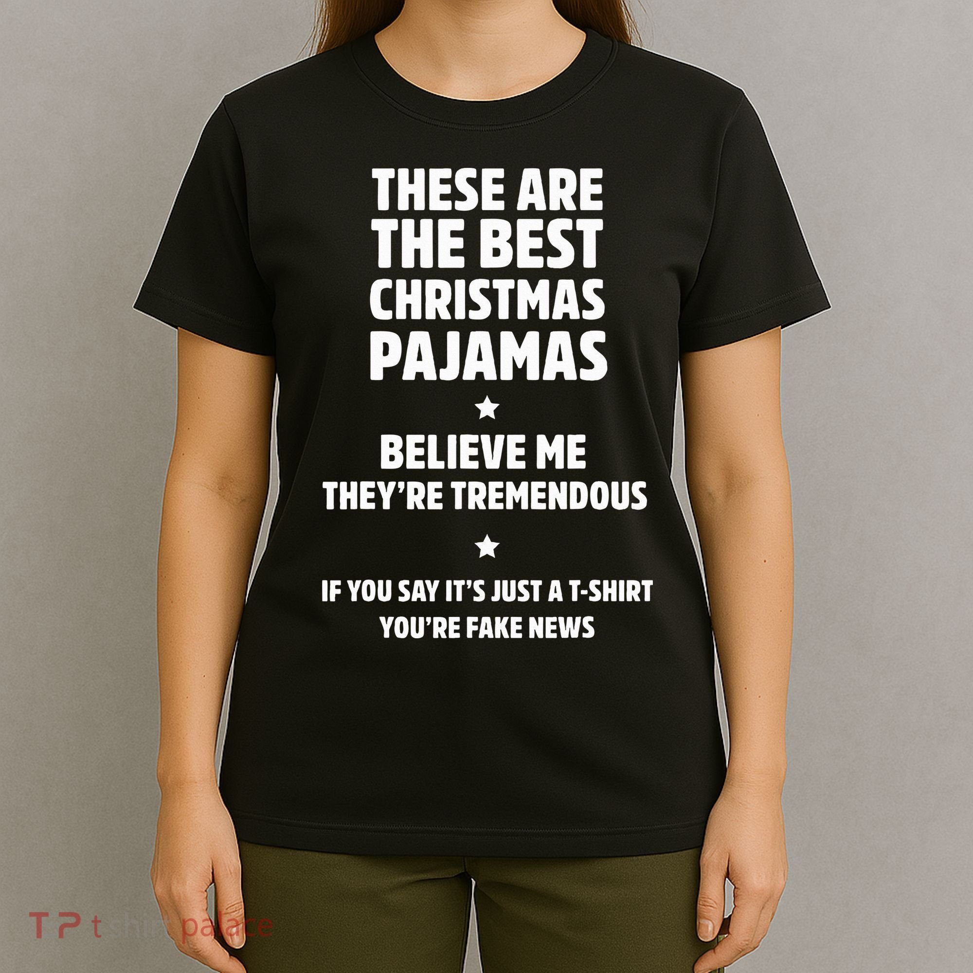 Hilarious Family Christmas Pajama Set Trump Gifts T-Shirt