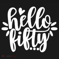 Hello Fifty Cute Hello Fifty Squad 50th Birthday Cute Gift Women's Hoodie thumb 2
