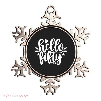Hello Fifty Cute Hello Fifty Squad 50th Birthday Cute Gift Ornament