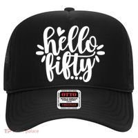 Hello Fifty Cute Hello Fifty Squad 50th Birthday Cute Gift Hat thumb 0