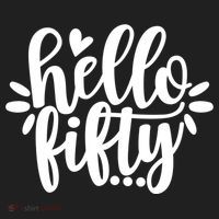 Hello Fifty Cute Hello Fifty Squad 50th Birthday Cute Gift Hat thumb 2