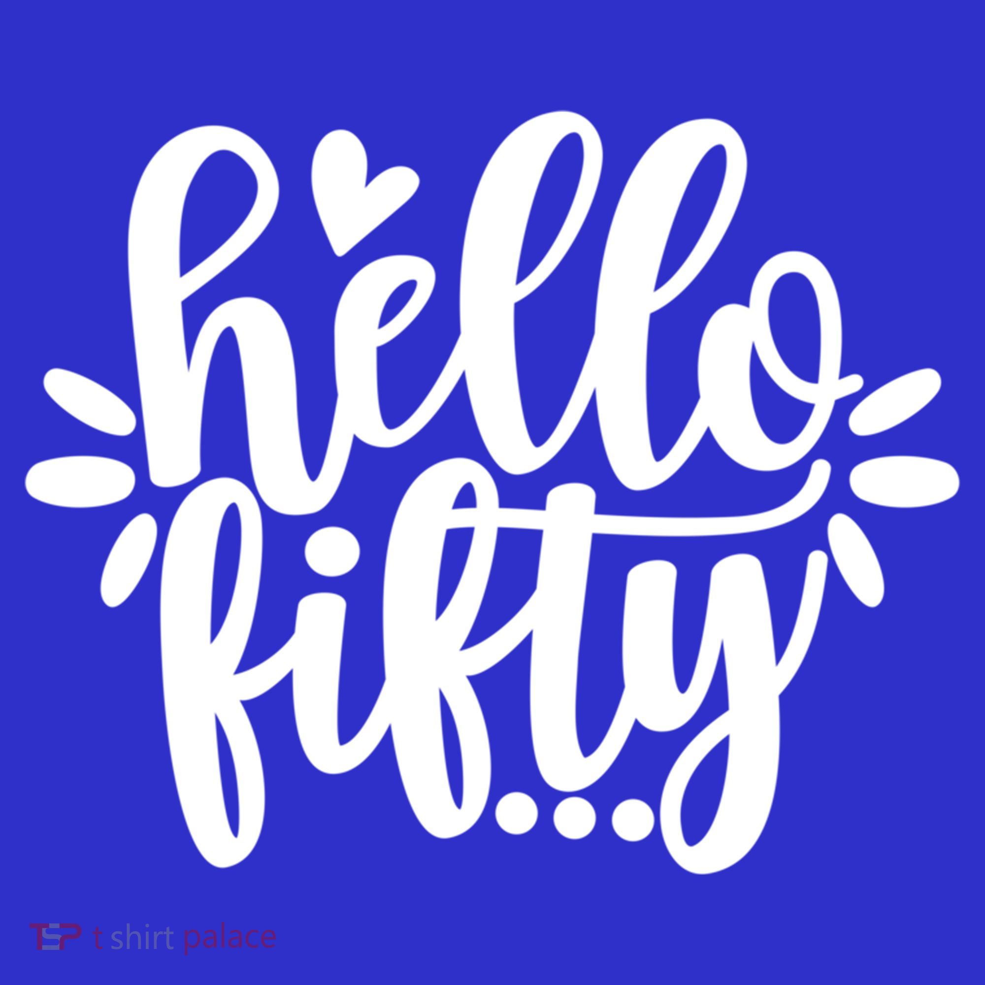 Hello Fifty Cute Hello Fifty Squad 50th Birthday Cute Gift Sweatshirt