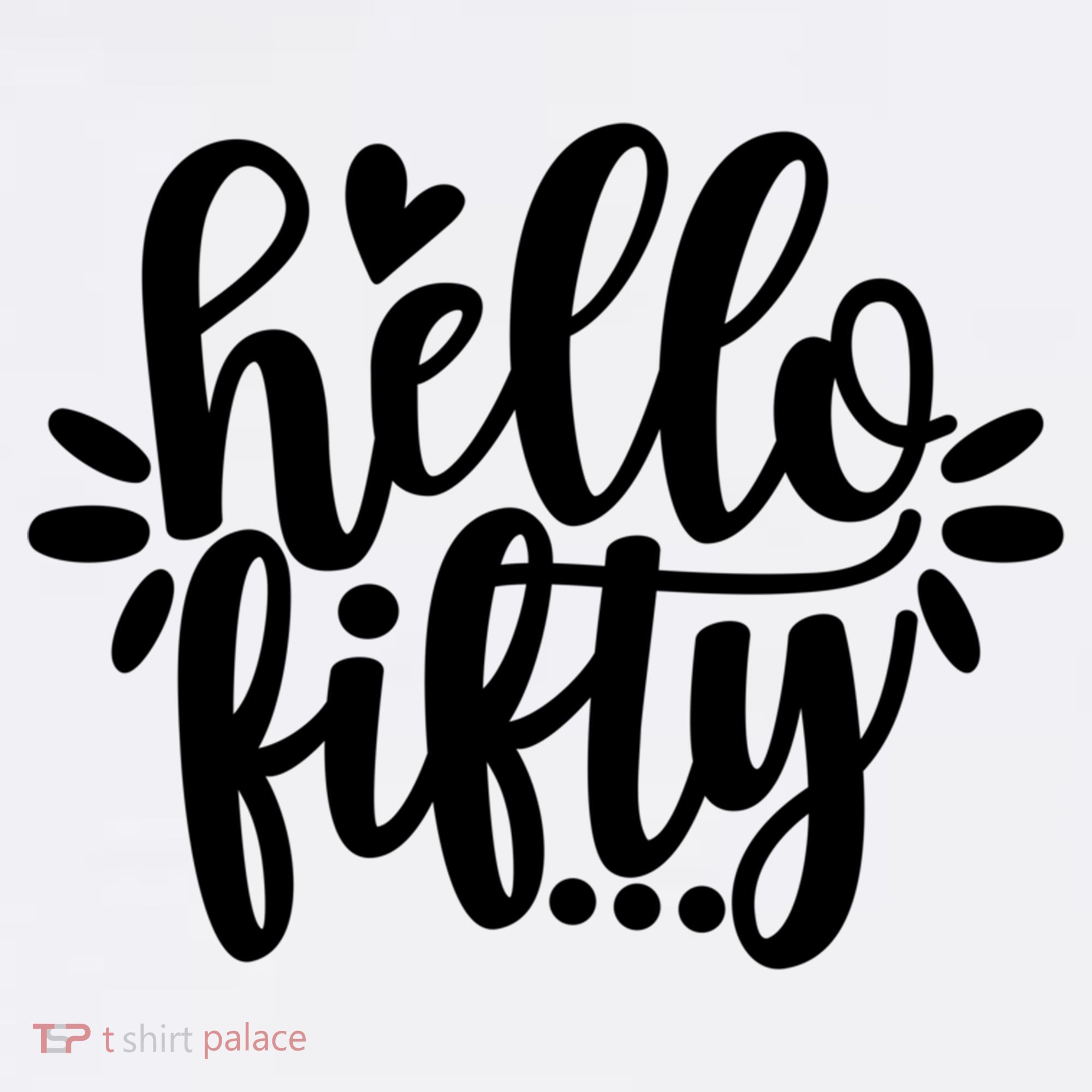 Hello Fifty Cute Hello Fifty Squad 50th Birthday Cute Gift Garment-Dyed Sweatshirt