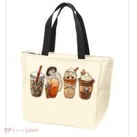 Horror Fall Coffee Pumpkin Spice Latte Iced Autumn Halloween Tote Bag thumb 3