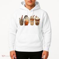 Horror Fall Coffee Pumpkin Spice Latte Iced Autumn Halloween Hoodie thumb 2