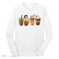 Horror Fall Coffee Pumpkin Spice Latte Iced Autumn Halloween Long Sleeve Shirt thumb 0