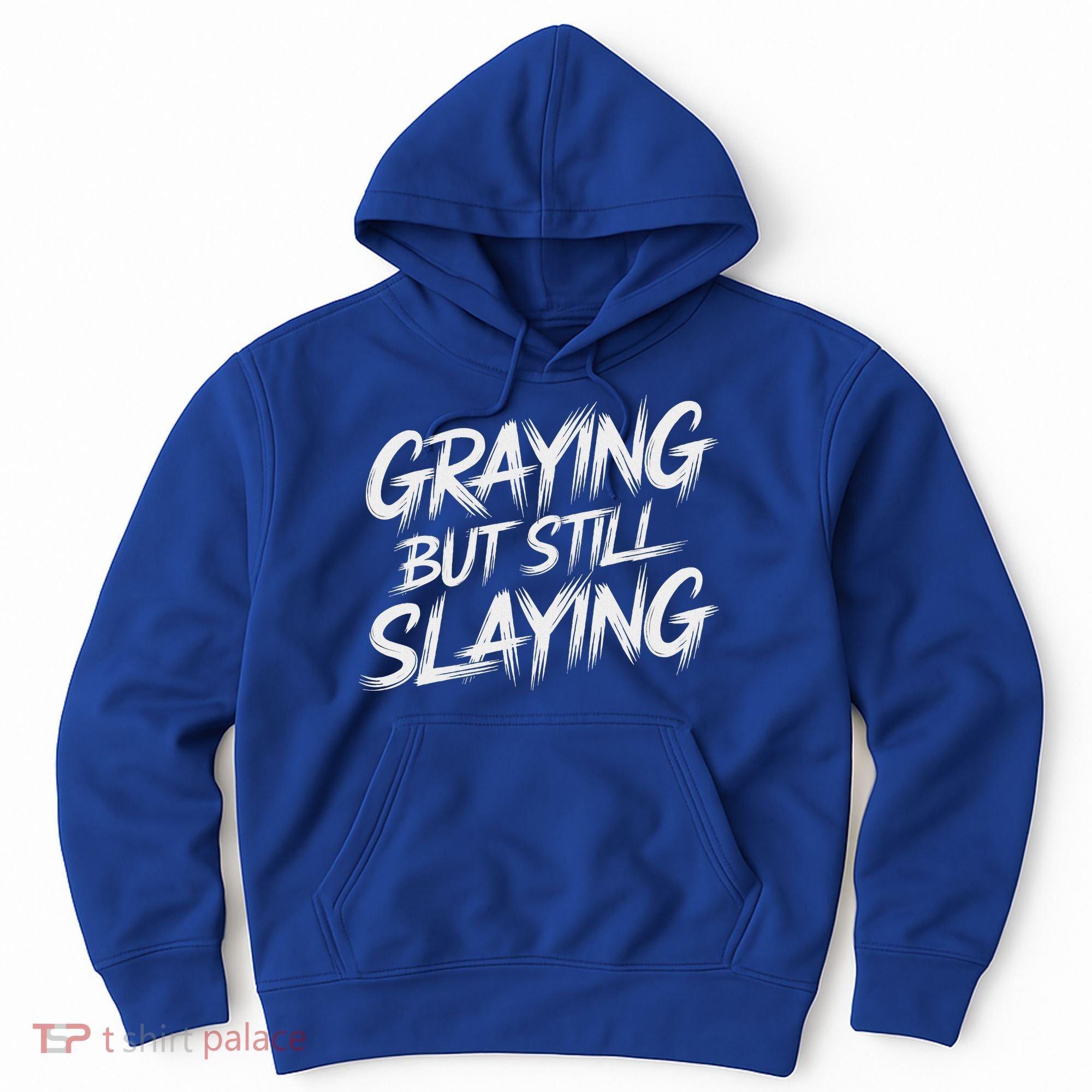 Humor For Dad Graying But Still Slaying Hoodie