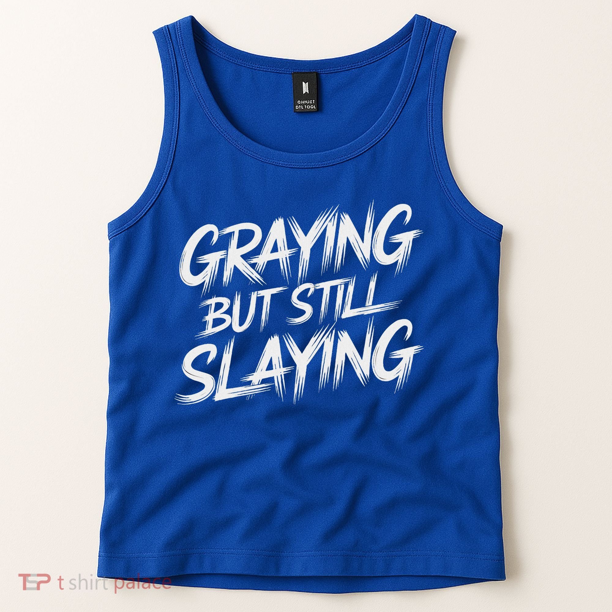 Humor For Dad Graying But Still Slaying Tank Top