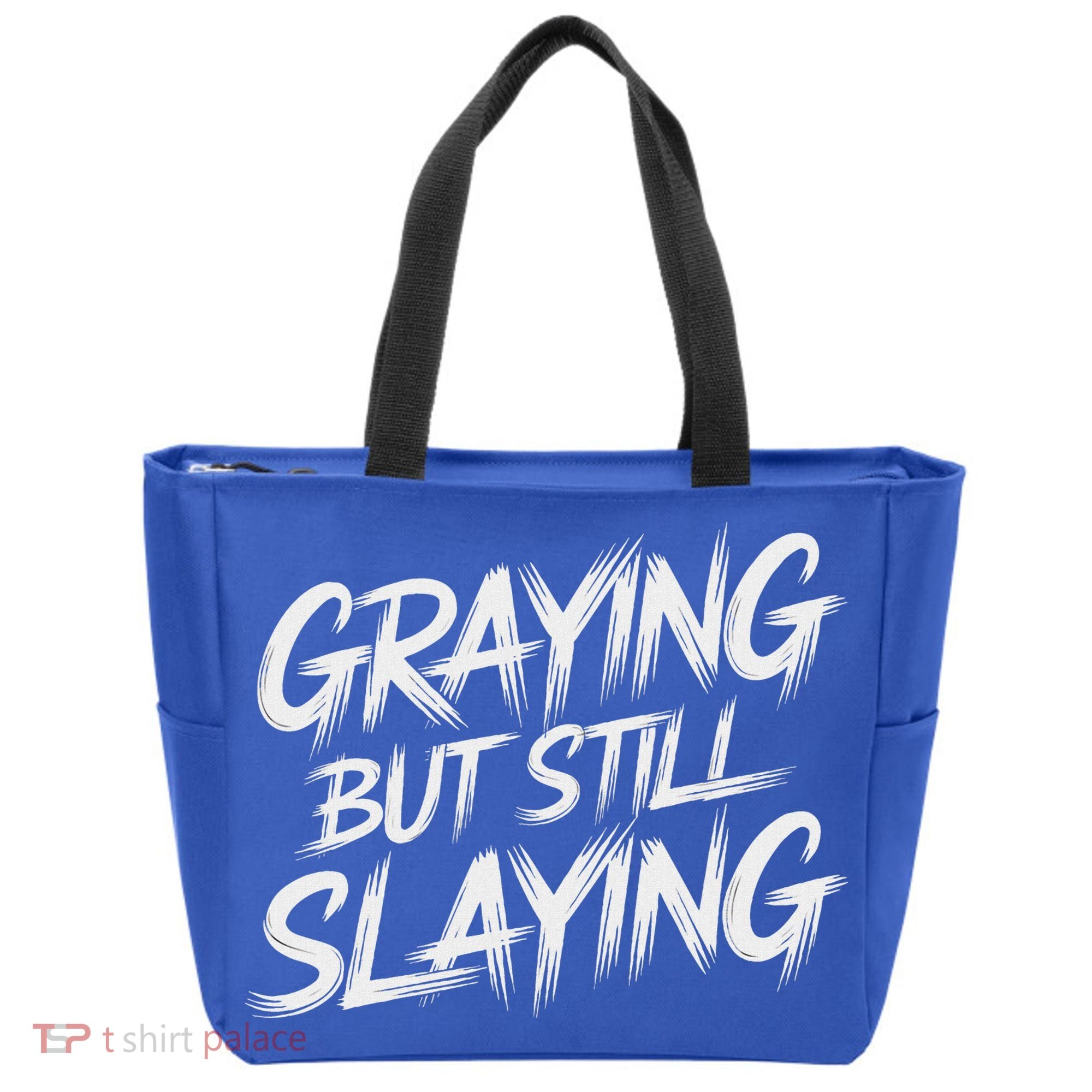Humor For Dad Graying But Still Slaying Tote Bag