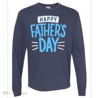 Happy Fathers Day Celebration Gift Comfort Colors Heavyweight Long Sleeve T-Shirt thumb 0