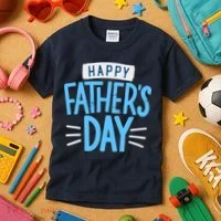 Happy Fathers Day Celebration Gift Kids T-Shirt thumb 3