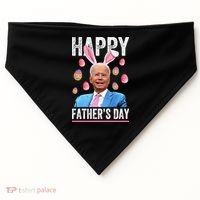 Happy Father's Day Funny Biden Confused For Easter Day Gift USA-Made Doggie Bandana thumb 0