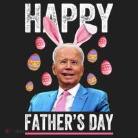 Happy Father's Day Funny Biden Confused For Easter Day Gift Beanie thumb 2