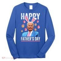 Happy Father's Day Funny Biden Confused For Easter Day Gift Long Sleeve Shirt thumb 0