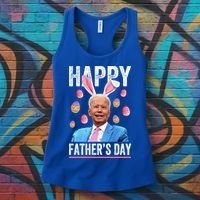 Happy Father's Day Funny Biden Confused For Easter Day Gift Women's Tank Top thumb 3