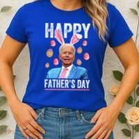Happy Father's Day Funny Biden Confused For Easter Day Gift Women's T-Shirt thumb 2