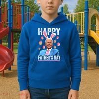 Happy Father's Day Funny Biden Confused For Easter Day Gift Kids Hoodie thumb 2