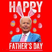Happy Father's Day Funny Biden Confused For Easter Day Gift Santa Hat thumb 1