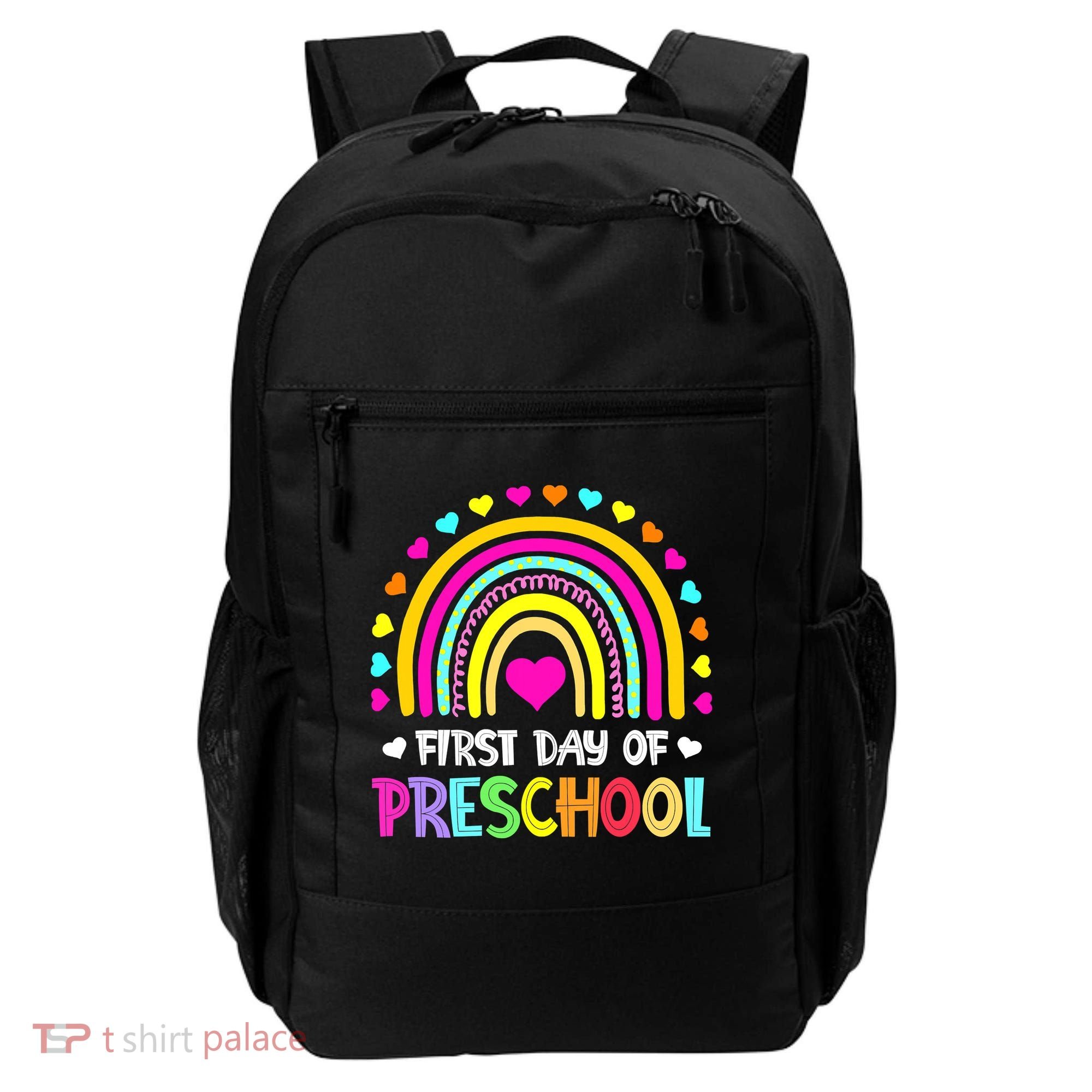 Happy First Day Of Preschool Back To School Backpack