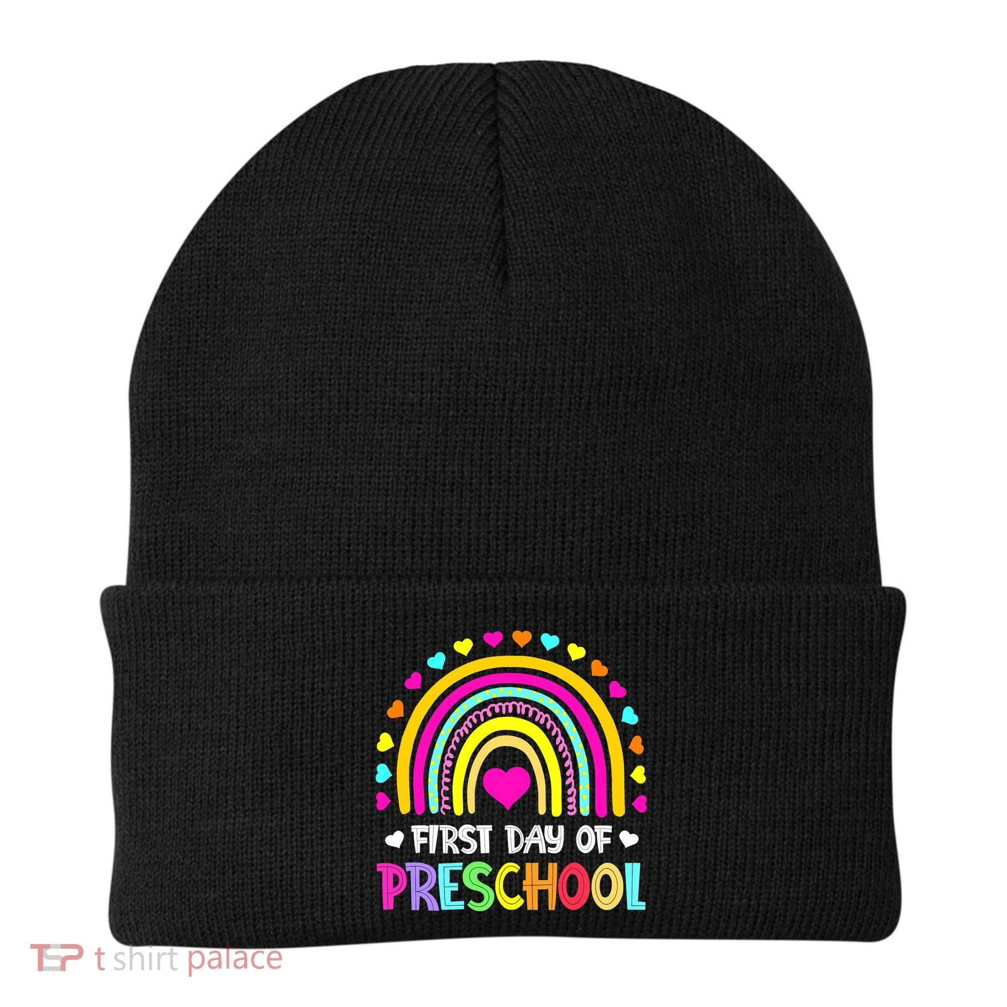 Happy First Day Of Preschool Back To School Beanie