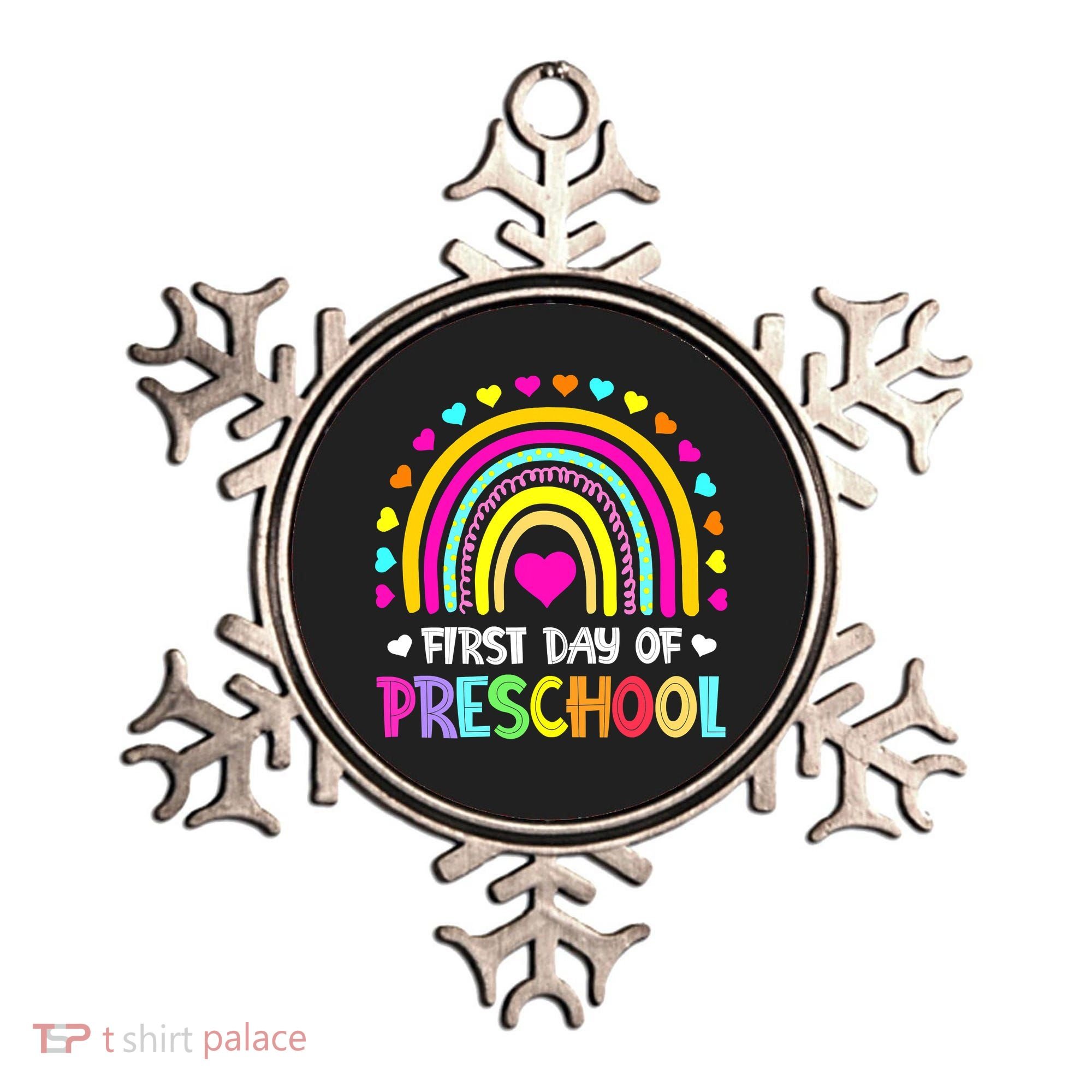 Happy First Day Of Preschool Back To School Ornament
