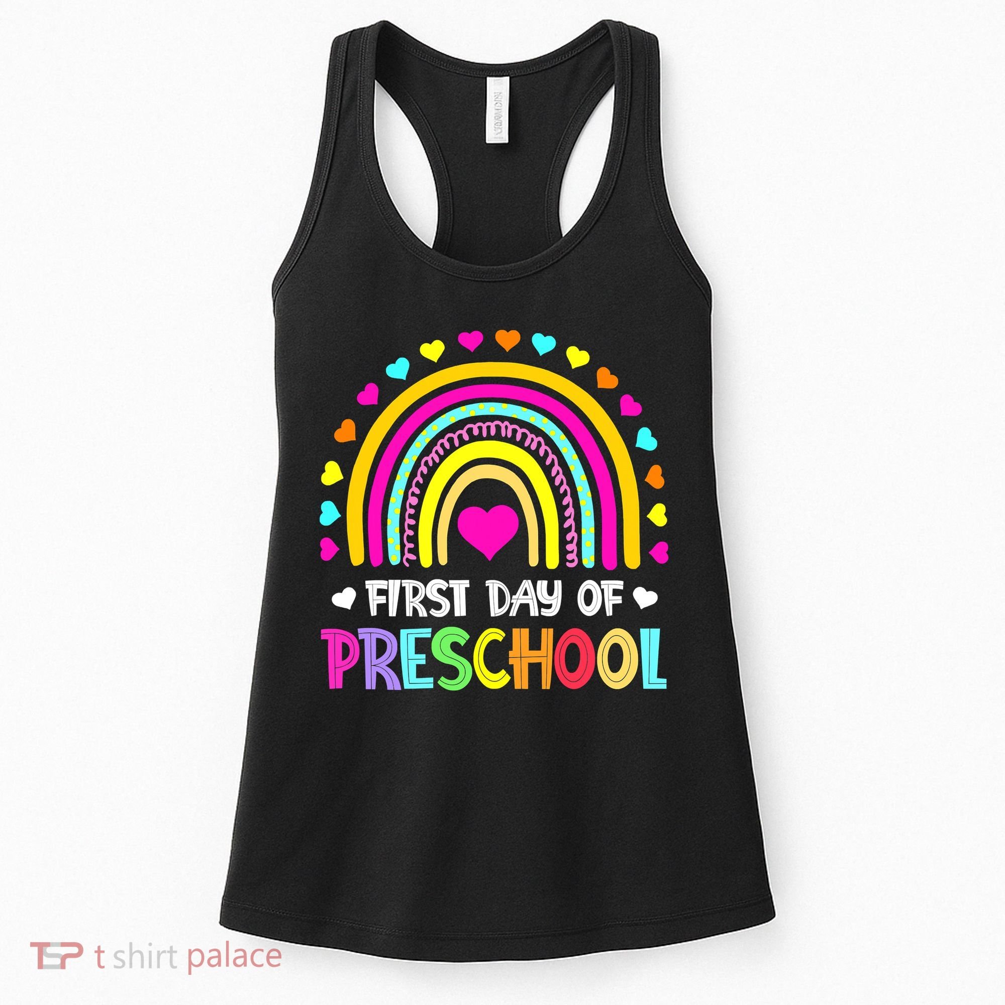 Happy First Day Of Preschool Back To School Women's Tank Top