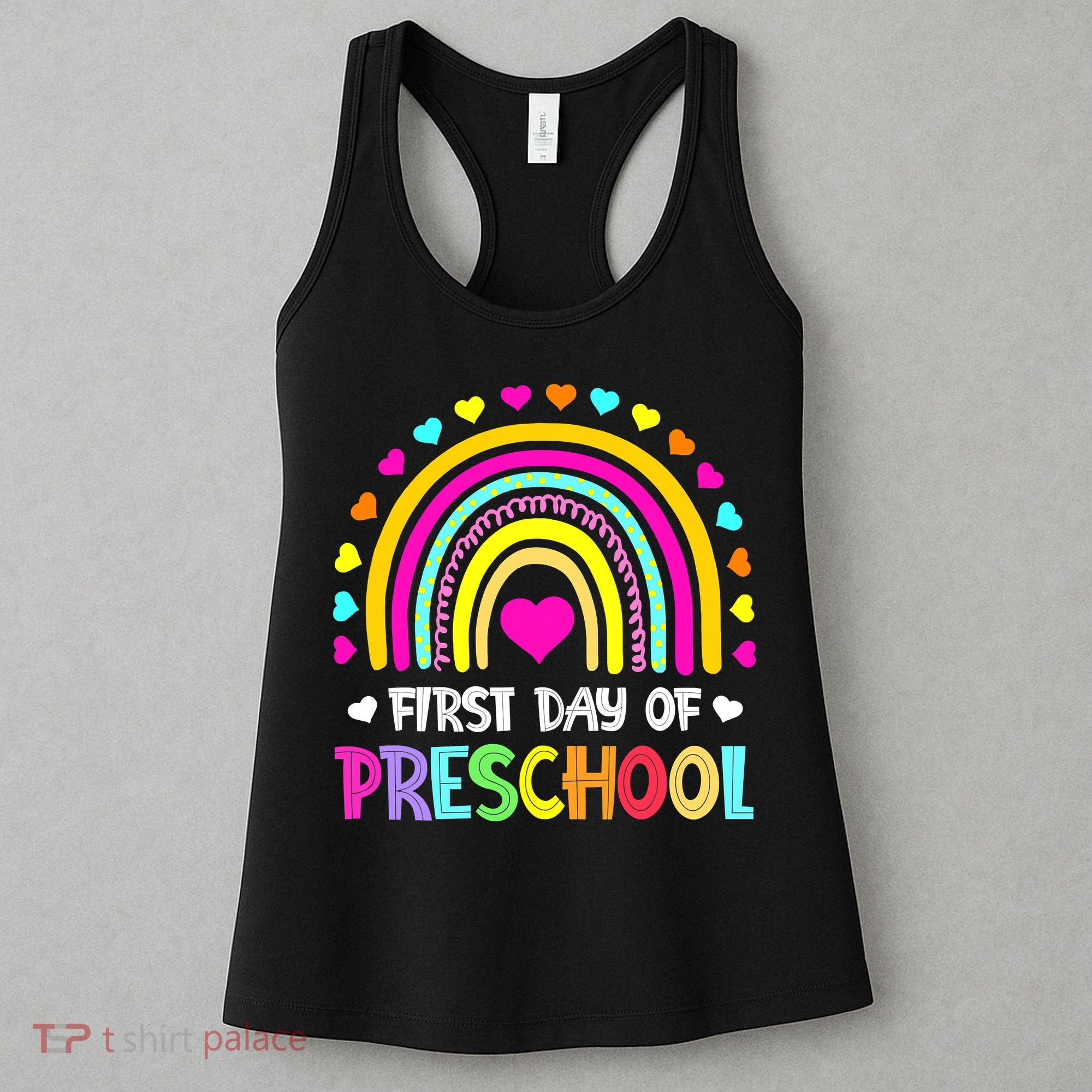 Happy First Day Of Preschool Back To School Women's Tank Top