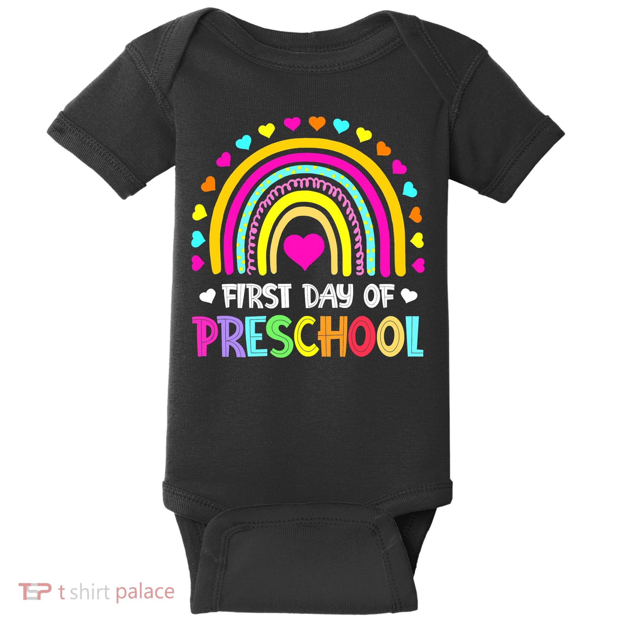 Happy First Day Of Preschool Back To School Baby Bodysuit