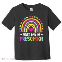Happy First Day Of Preschool Back To School Toddler T-Shirt thumb 0