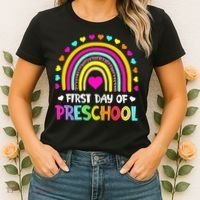 Happy First Day Of Preschool Back To School Women's T-Shirt thumb 2