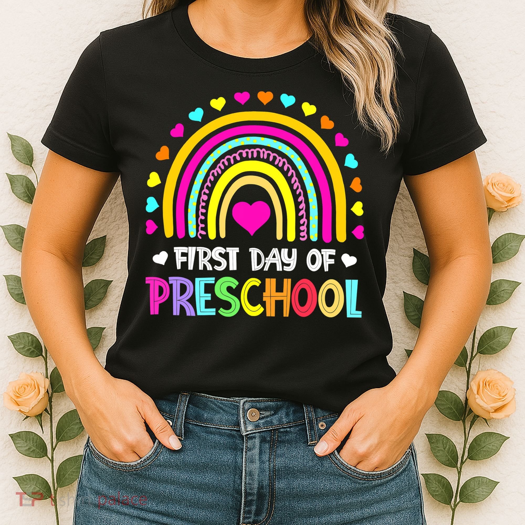 Happy First Day Of Preschool Back To School Women's T-Shirt