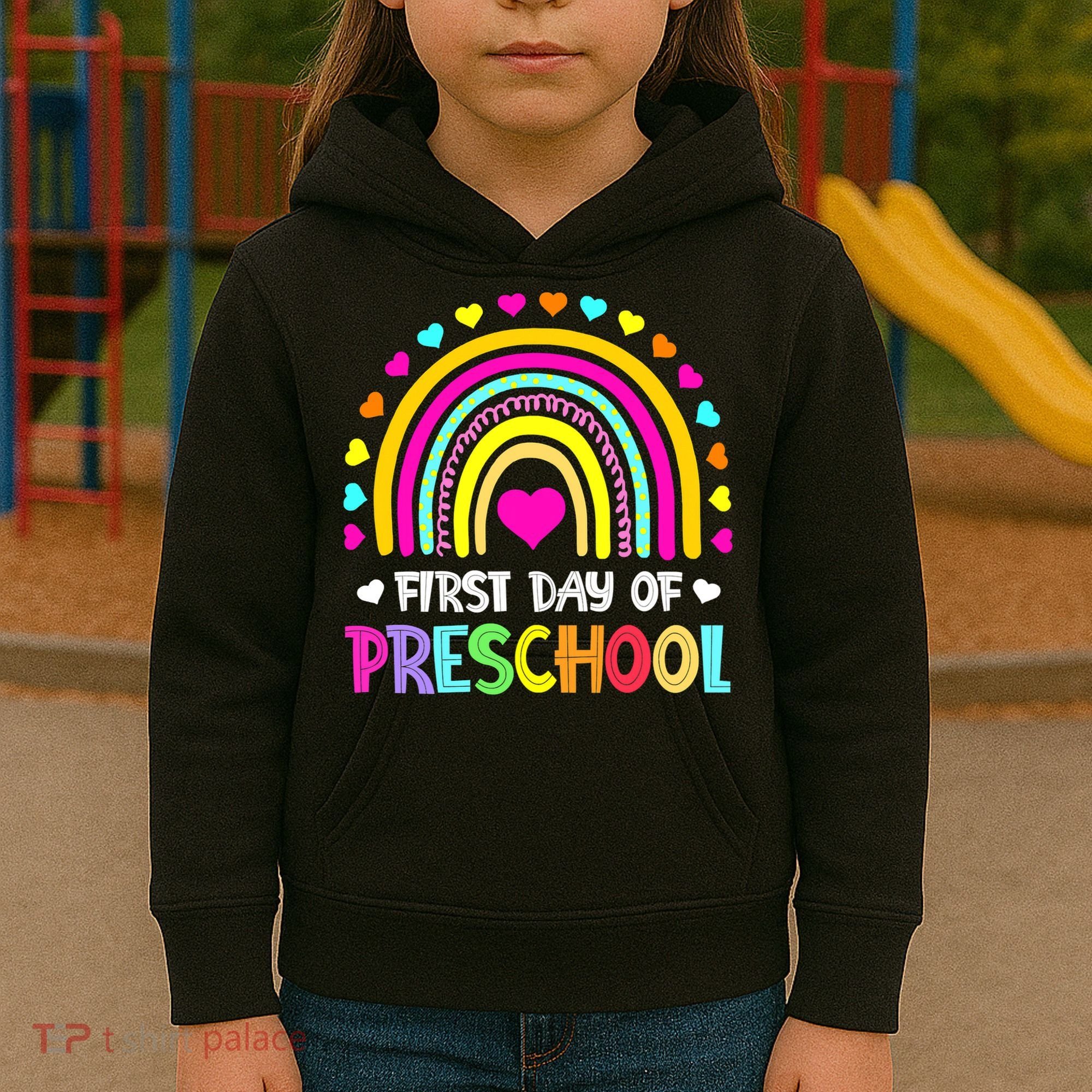 Happy First Day Of Preschool Back To School Kids Hoodie