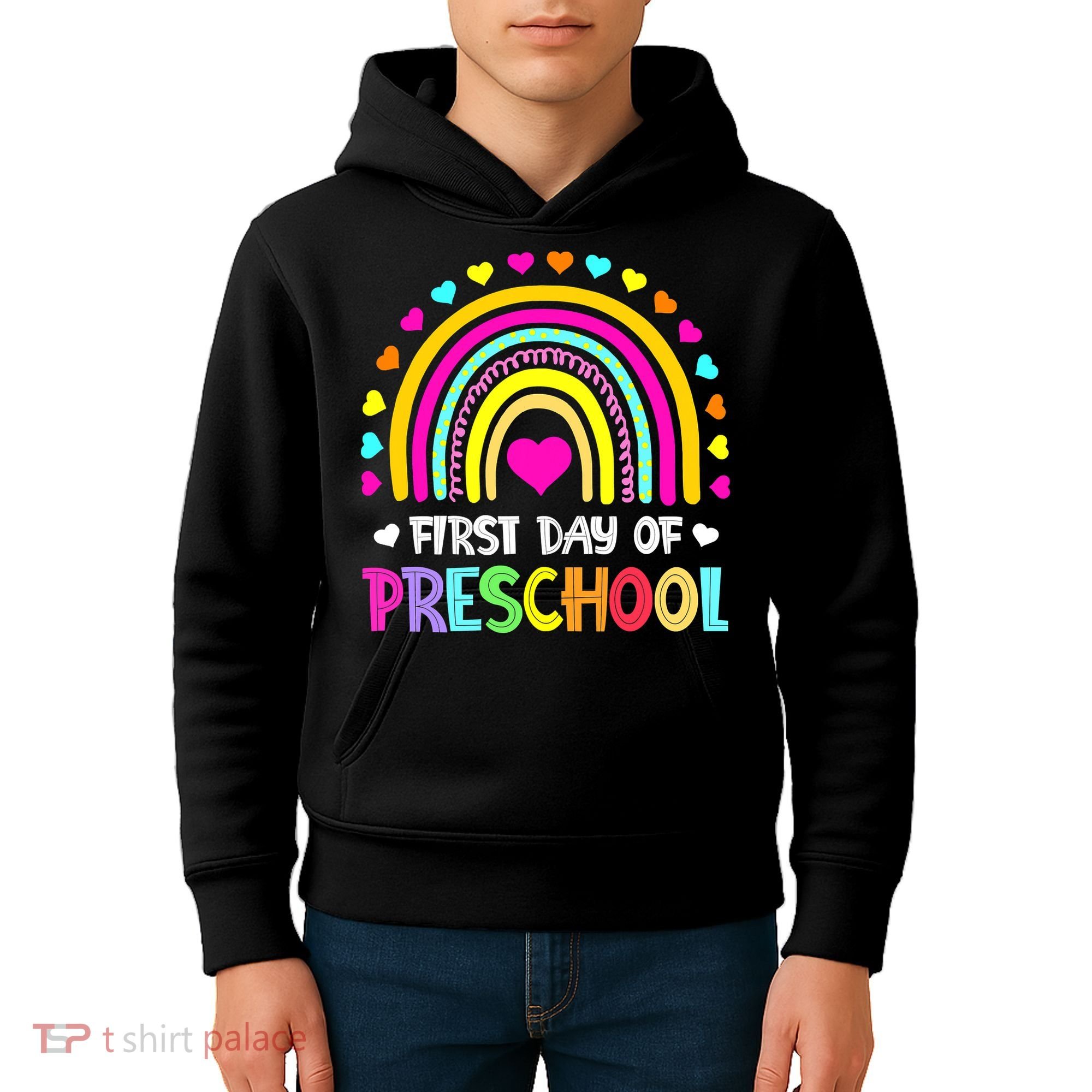 Happy First Day Of Preschool Back To School Kids Hoodie