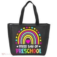 Happy First Day Of Preschool Back To School Tote Bag thumb 0