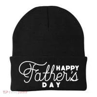 Happy Fathers Day Celebration Gift Beanie thumb 0