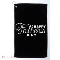 Happy Fathers Day Celebration Gift Golf Towel thumb 0