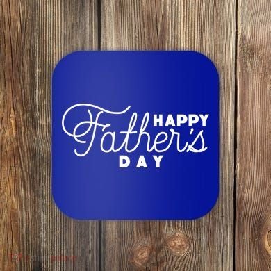 Happy Fathers Day Celebration Gift Coaster