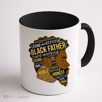 Happy Father’s Day Black Father King Afro African Man Coffee Mug thumb 1