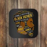 Happy Father’s Day Black Father King Afro African Man Coaster thumb 0