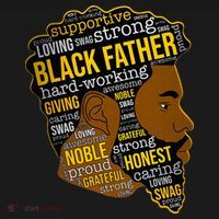 Happy Father’s Day Black Father King Afro African Man Coaster thumb 2