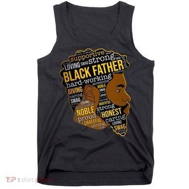 Happy Father’s Day Black Father King Afro African Man Tank Top