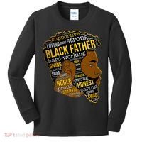 Happy Father’s Day Black Father King Afro African Man Kids Long Sleeve Shirt thumb 0
